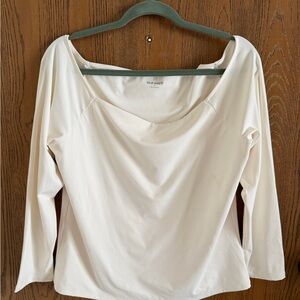 Old Navy Women's Off-White Long Sleeve Top